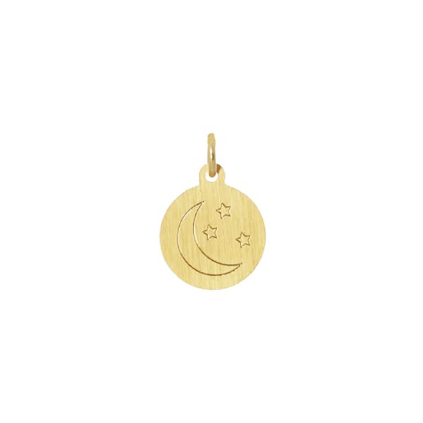 Moon & Stars Medallion - zlatni